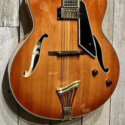Peerless Monarch オール単板 フルアコ アーチトップ 17インチ Stunning Peerless Monarch 17 Archtop Jazz Guitar Tangerine