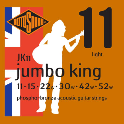 Rotosound JK11 11-52 Jumbo King - Jeu de cordes guitare acoustique image 1