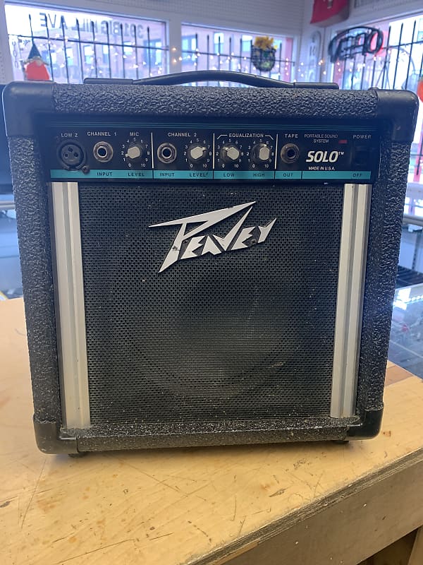 Peavey Solo Portable Battery-Powered Amp/PA System 2010s - Black/Silver image 1