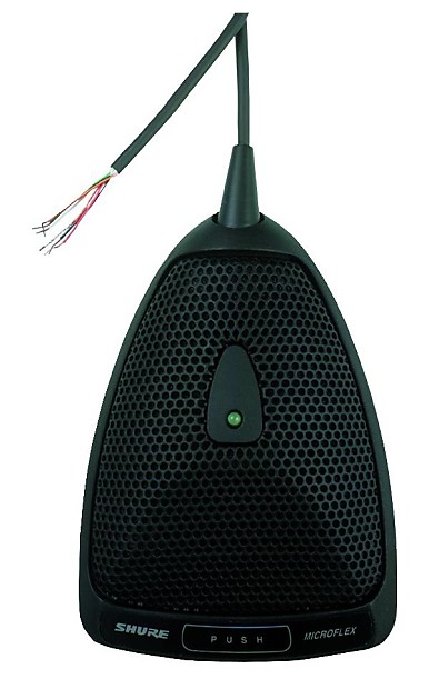 Shure MX392/C Microflex Series Compact Boundary Microphone with On/Off Switch and Logic In/Out image 1