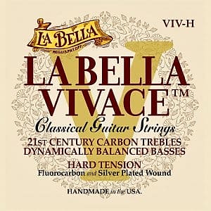 La Bella Vivace Classical Guitar Hard Tension image 1