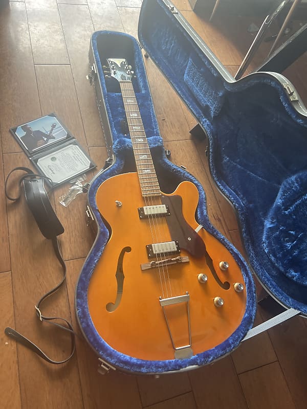 2003年製【Epiphone|GIBSON】 Epiphone Zephyr E-312T Thinline Hollow Body Electric Guitar