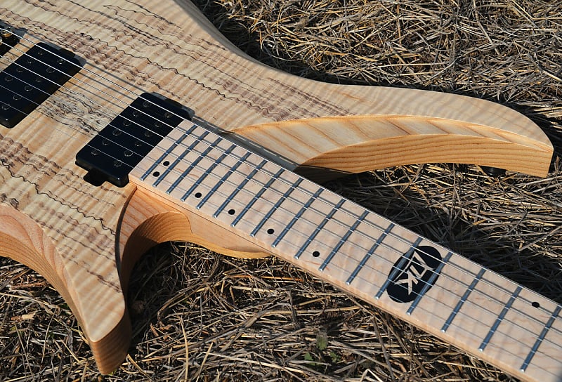 最高級 Strandberg-like Guitar, Headless NK bridge, side luminous ギター