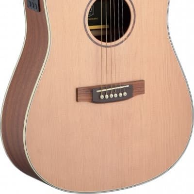 Asyla series 4/4 dreadnought acoustic-electric guitar with solid spruce top image 1