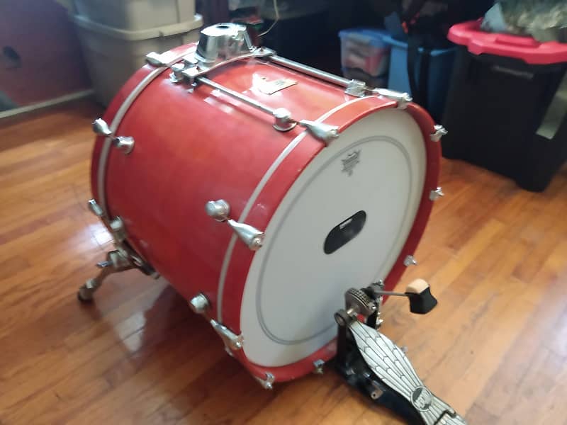 Mapex saturn pro bass kick drum reddish orange Reverb