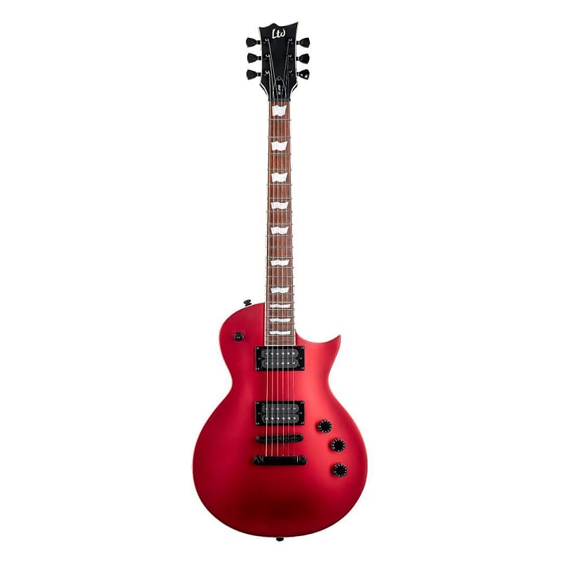 ESP LTD EC-256 6-String Right-Handed Electric Guitar with Mahogany Body and Roasted Jatoba Fingerboard (Candy Apple Red Satin) image 1