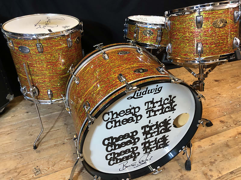 Bun E. Carlos’s Cheap Trick Ludwig Legacy Signature Set and Snare #2, The ONLY Matched Set! image 1
