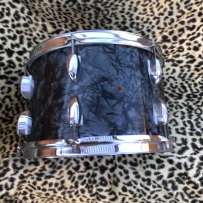 Vintage 60s Pearl 13x9 drum MIJ bdp 13” mounted tom nice one no badge 1966 +/- Black Diamond Pearl image 1