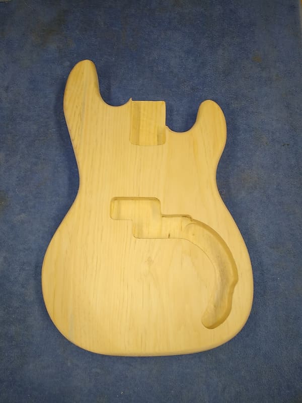 P Bass Body Pine Unfinished Reverb