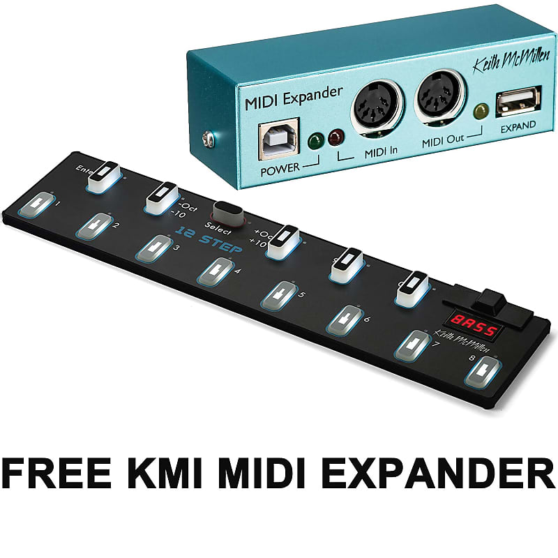 Keith MacMillem 12 Step Chromatic Keyboard Foot Controller + Reverb