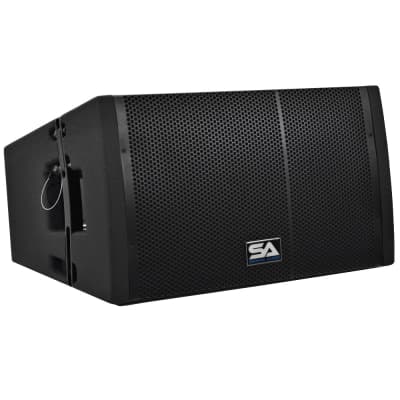 Seismic Audio Powered 12 Inch Line Array Speaker with Dual Compression Drivers image 1