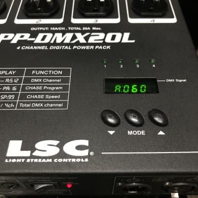 LSC Light Stream Controls(now Elation)PP-DMX20L 4-Channel DMX Digital Power Pack - USED image 3