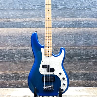 Fender Precision Bass Deluxe Blue Burst 4-String Electric Bass w/Case #N7248398 image 2