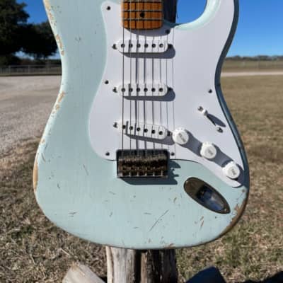 Fender Todd Krause 1954 Stratocaster Relic 2020 - Sonic Blue Relic image 2