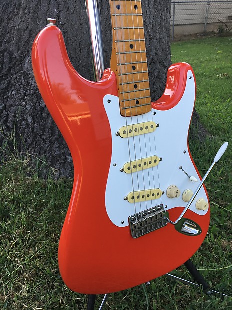 Tokai AST-56 Mid 80's Beautiful Fiesta Red with Flamey V
