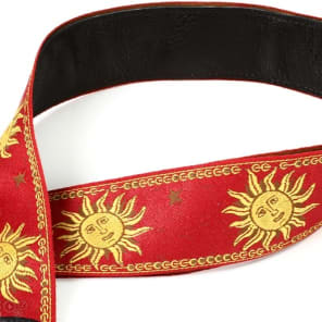 Levy's MPJG '60s Sun Polyester Guitar Strap - Red image 3