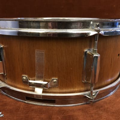 Unbranded 5.5" x 14” Snare Drum Natural Wood image 4
