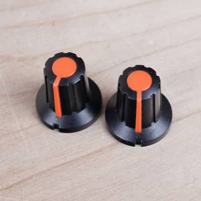 Boss Black and Red Knob Pair for Boss / Roland Gear Set of 2- DR-202