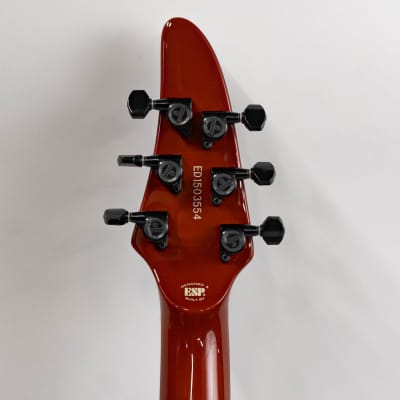 Edwards ESP E-HR-145NT/QM Electric Guitar with Padded Gigbag - Black Cherry image 6