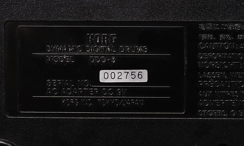 KORG DDD-5 Vintage 80s Dynamic Digital Programmable Drum