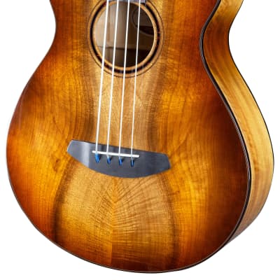 Breedlove ECO Pursuit Exotic S Concerto CE A/E Bass Guitar - Amber Myrtlewood image 3