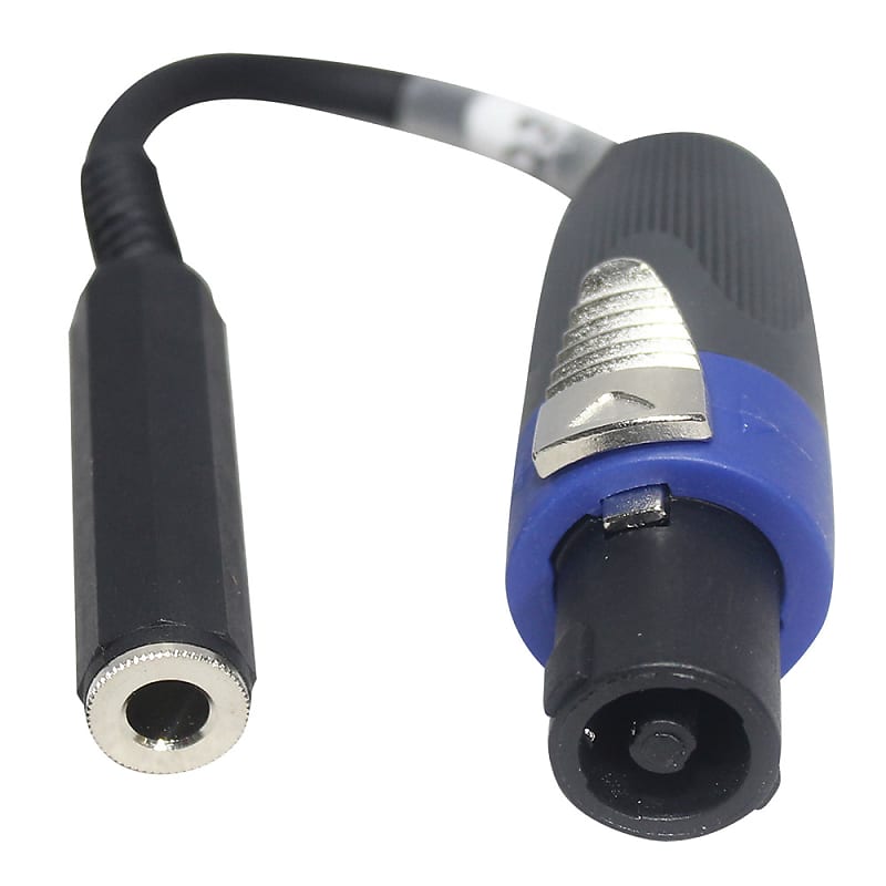 ProX XC-SQF 6&quot; SpeakOn-M to 1/4&quot; TS-F Female High Performance Speaker Cable  			