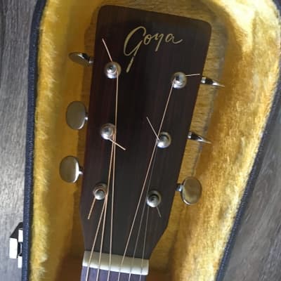 Goya G312 TS 1970s Sun burst acoustic-electric ( Barcus - Berry beam transducer pick up ) guitar wi image 6