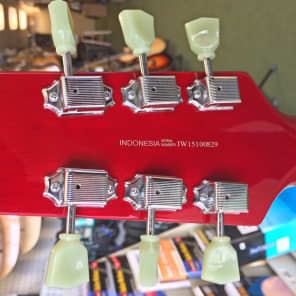 NEW 2015 Hamer Echotone PROTOTYPE Electric Guitar Semi Hollow Cherry Transparent ECO/CT image 3