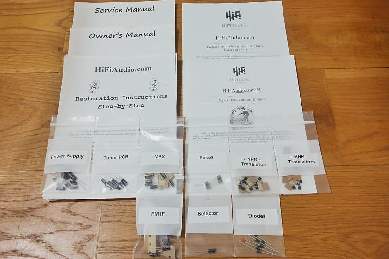 Marantz 125 restoration kit filter capacitor repair rebuild fix  			