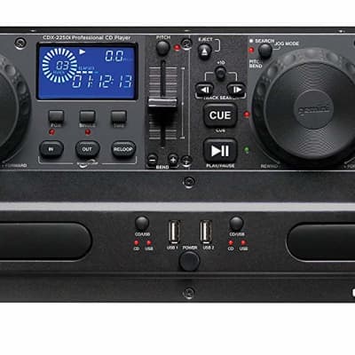 Gemini CDX-2250i DJ Dual Two Deck Rack Mount CD/MP3 Media Player+Headphones+Mics image 2