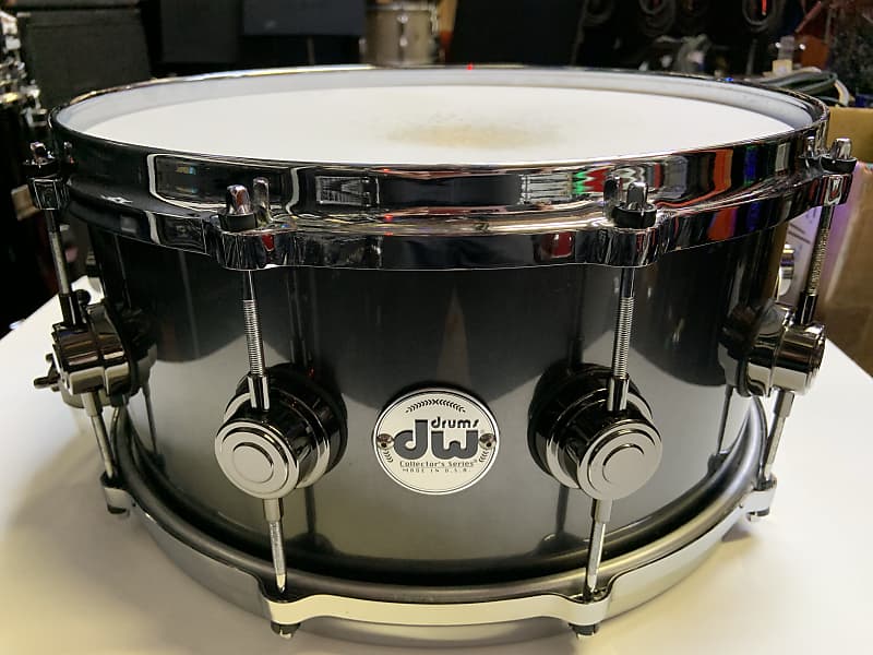 DW Collector's Series 6.5 x 14" Snare Drum - Black Mirror Lacquer Finish - Super Clean! image 1