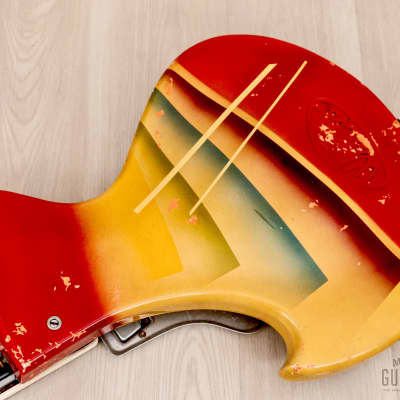 1960s Wandré Rock Oval Vintage Aluminum Neck Guitar w/ Case, Italy image 16