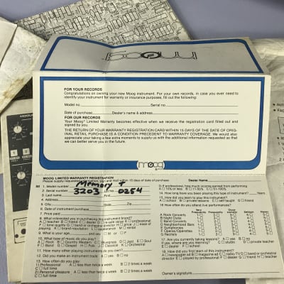 Vintage Moog Memorymoog Plus LAMM Lintronics Upgrade + Anvil Case + Manuals “Just Service” image 6
