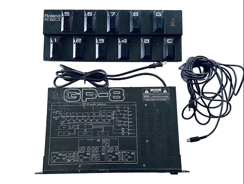 Roland GP-8 Guitar Effects Processor w/ FC-100MKII Foot Controller and RRC  Cable