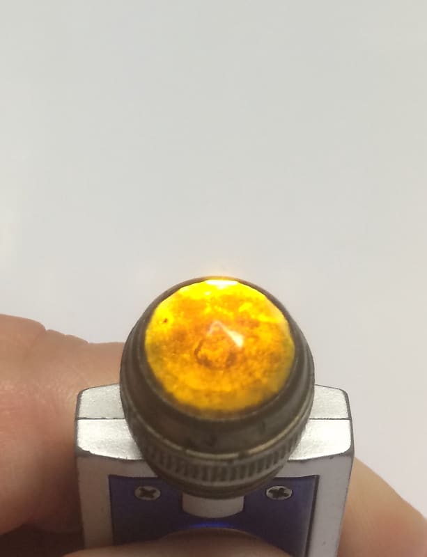 Fender Style Amp Pilot Jewel Lamp Light 1950's Amber Reverb