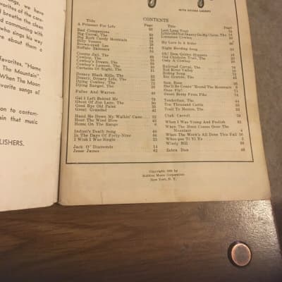 American Cowboy Songs With Guitar Chords by Robbins Music Corp, 1936 image 2