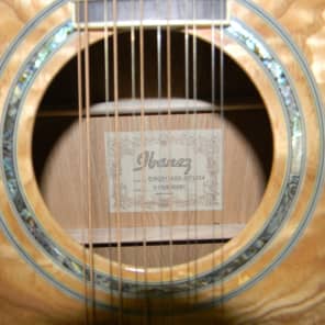 Ibanez EW2012ASENT 12-String Exotic Wood Acoustic-Electric Guitar Gloss Natural w/ EW Series Case 20 image 6
