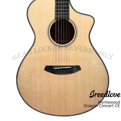 Breedlove Oregon Concert CE all solid Sitka Spruce & Myrtlewood acoustic electric guitar for sale