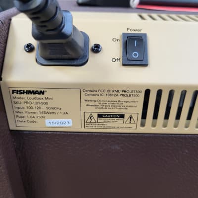 Fishman PRO-LBT-500 Loudbox Mini with Bluetooth 2-Channel 60-Watt 1x6.5" Acoustic Guitar Amp - Brown image 7