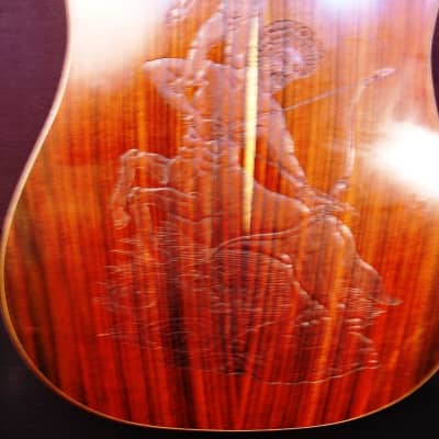 Blueberry  Handmade Acoustic Dreadnought Guitar Sagittarius (Archer Zodiac) image 9