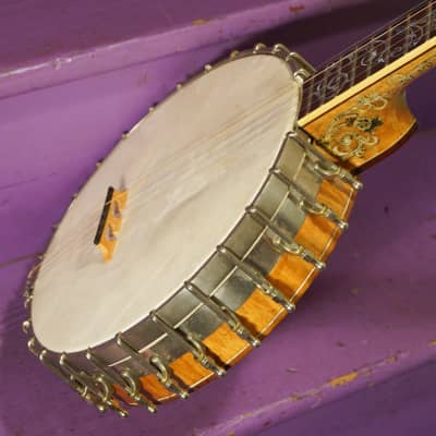 1920s/2000s Vintage/Antonio Tsai Fancy 5-String Openback Banjo image 21