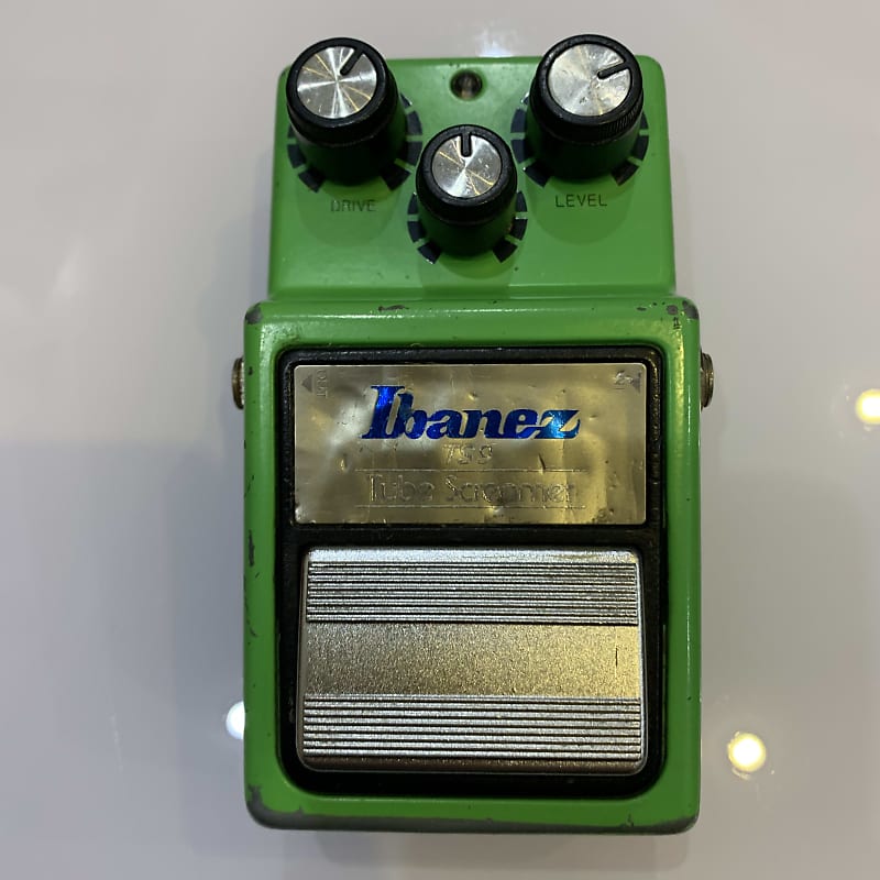 Ibanez TS9 Tube Screamer 1990s TA75558P Chip Silver label Legendary blues SRV overdrive clean mid boost EQ breakup saturation vintage soft clipping pedal 808 image 1
