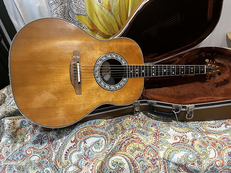 Ovation 1617-4 Acoustic Electric Guitar w Case | Reverb