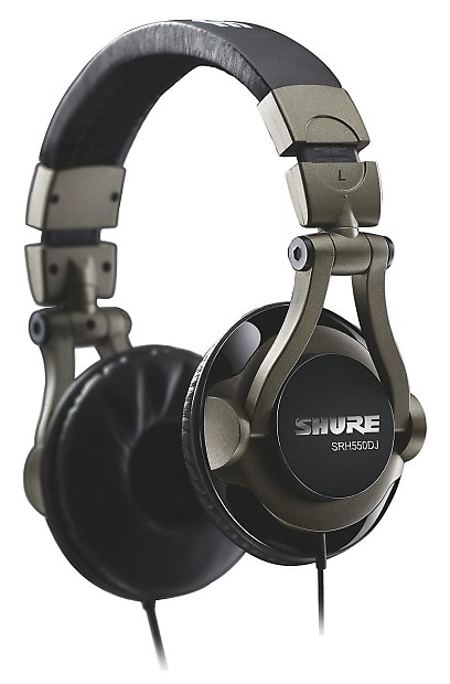 Shure SRH550DJ Supra-Aural Professional DJ Headphones image 1