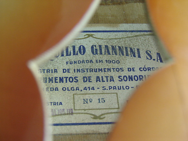 Vintage Tranquillo Giannini Made in Brazil No. 15 Classical Acoustic Guitar