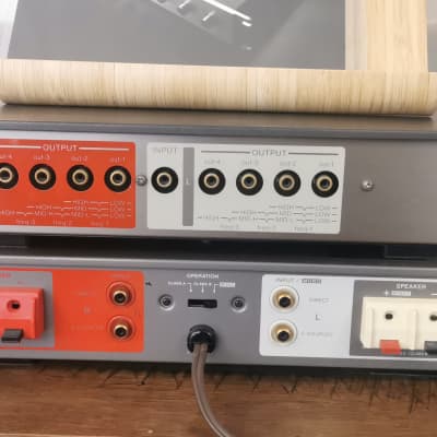 Sony Pre-esprit stack - Preamp: Sony ta-E86B, Amplifier : | Reverb