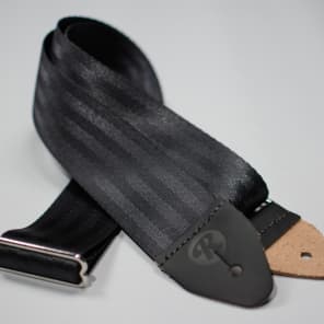 Reverb Seatbelt Guitar Strap - Black -Made in the USA image 2