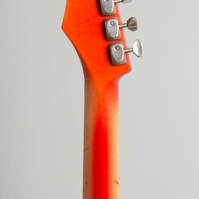 Burns  Ampeg Nu-Sonic Solid Body Electric Guitar (1964), ser. #8285, hard shell case. image 6