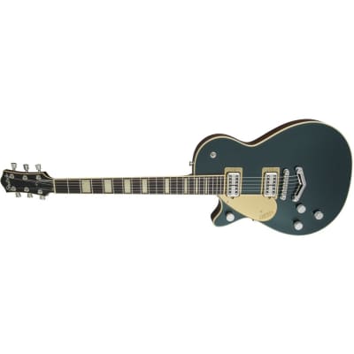 Gretsch G6228LH Players Edition Jet BT with V-Stoptail, Left-Handed, Rosewood Fingerboard, Cadillac Green image 2