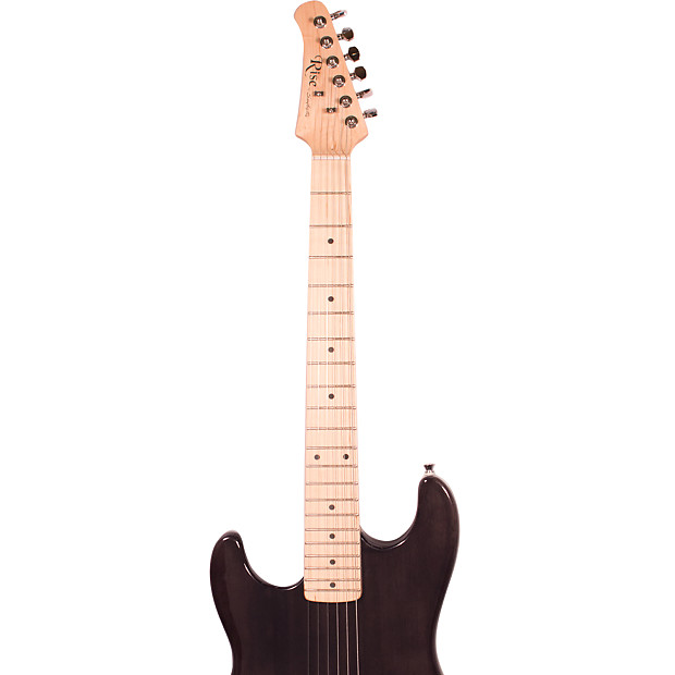Rise by Sawtooth Left Handed Full Size Beginner Electric Guitar Kit Black Reverb